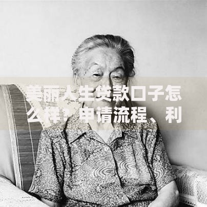 美丽人生贷款口子怎么样？申请流程、利率、风险全面解析