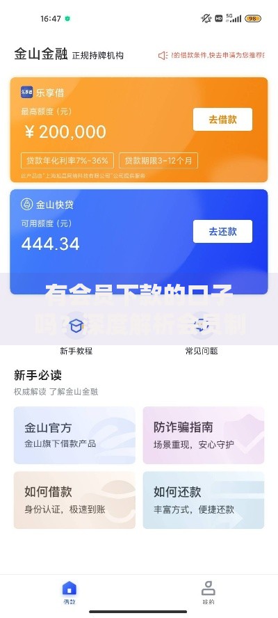 有会员下款的口子吗？深度解析会员制贷款平台准入规则
