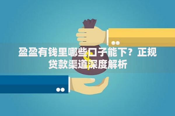 盈盈有钱里哪些口子能下？正规贷款渠道深度解析