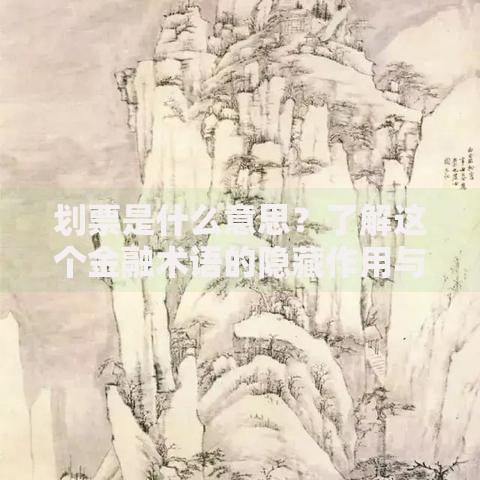 划票是什么意思？了解这个金融术语的隐藏作用与使用场景