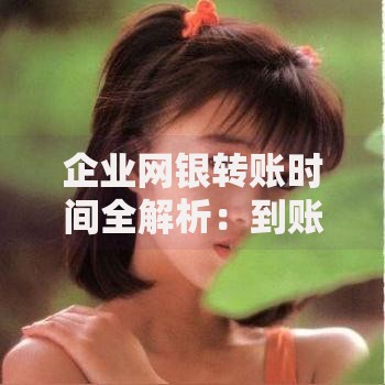 企业网银转账时间全解析：到账规则与操作避坑指南