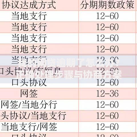我的网贷逾期了怎么办?正确处理步骤与协商方案解析 我的网贷逾期了怎么办?正确处理步骤与协商方案解析