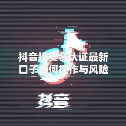 抖音捞实名认证最新口子如何操作与风险规避指南