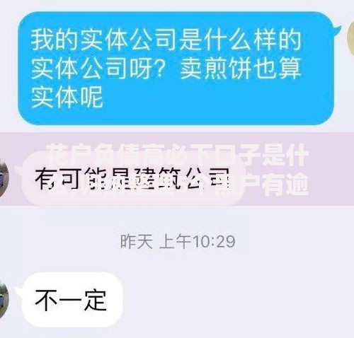 花户负债高必下口子是什么,归纳整理5个黑户有逾期平台能放款
