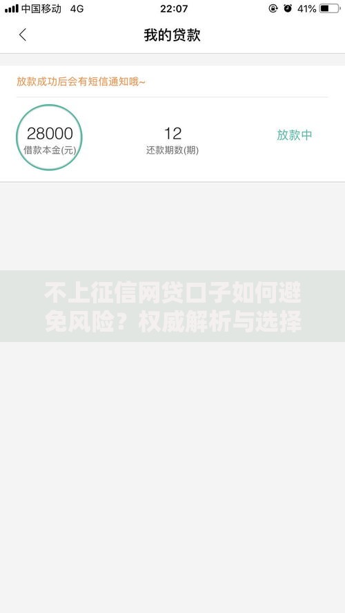 不上征信网贷口子如何避免风险？权威解析与选择指南