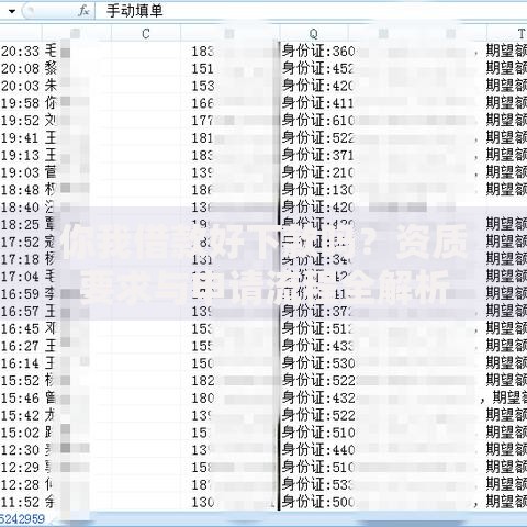 你我借款好下款吗？资质要求与申请流程全解析