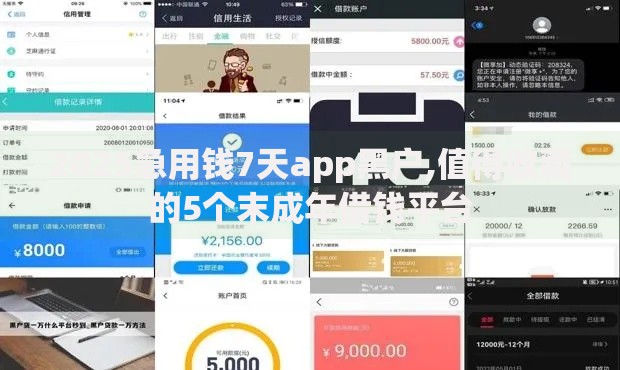 2025急用钱7天app黑户,值得收藏的5个末成年借钱平台