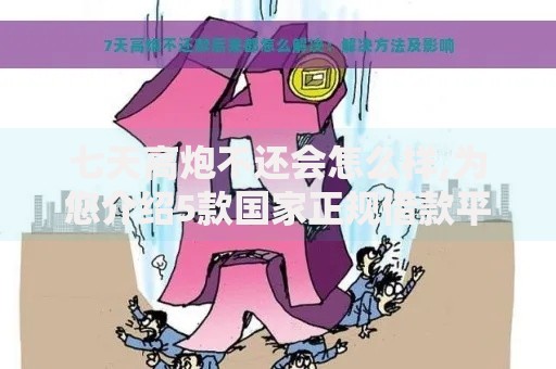 七天高炮不还会怎么样,为您介绍5款国家正规借款平台