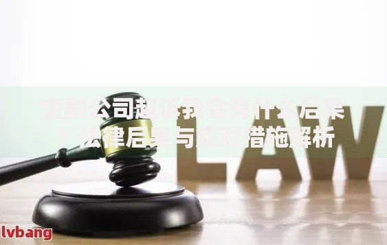 金融公司起诉我会有什么后果？法律后果与应对措施解析