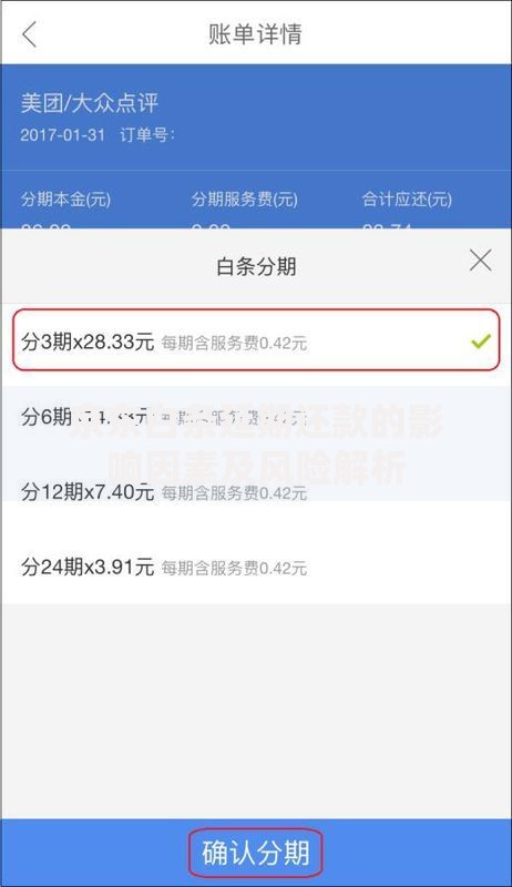 京东白条延期还款的影响因素及风险解析