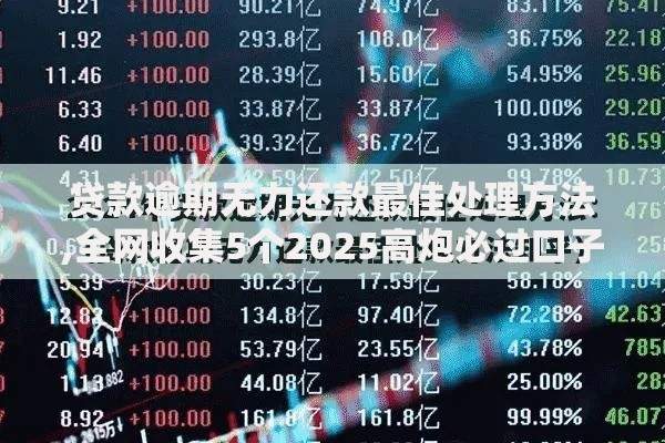 贷款逾期无力还款最佳处理方法,全网收集5个2025高炮必过口子秒下款