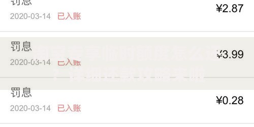 淘宝专享临时额度怎么还？详细还款攻略来啦