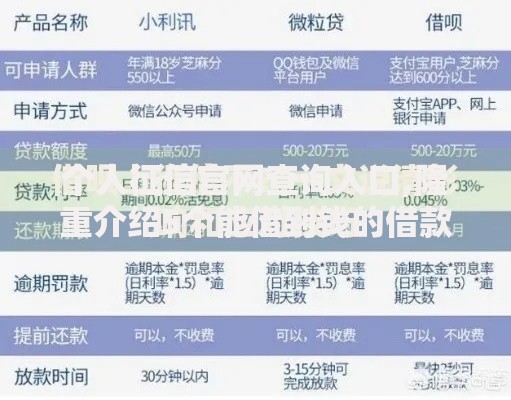 个人征信官网查询入口,隆重介绍5个能借到钱的借款平台