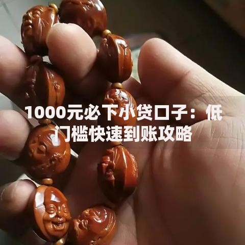 1000元必下小贷口子：低门槛快速到账攻略