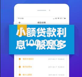 小额贷款利息一般是多少,简单汇总5个夜间秒下款的高炮口子