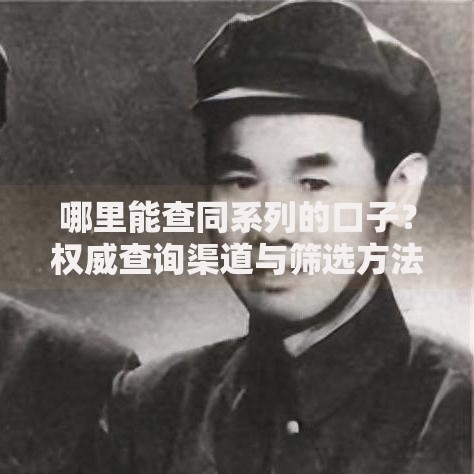 哪里能查同系列的口子？权威查询渠道与筛选方法解析