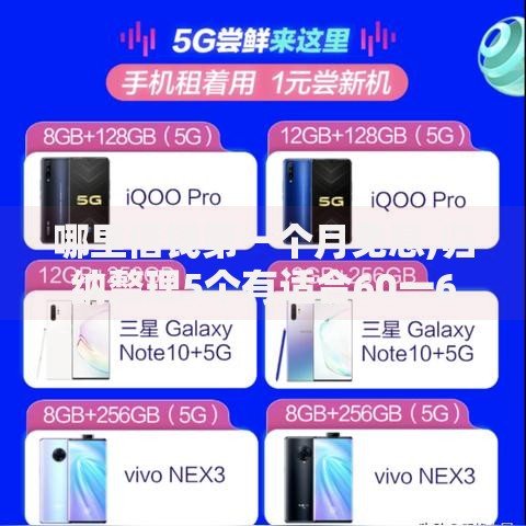 哪里借钱第一个月免息,归纳整理5个有适合60一65岁的贷款平台