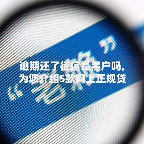 逾期还了征信是黑户吗,为您介绍5款网上正规贷款平台