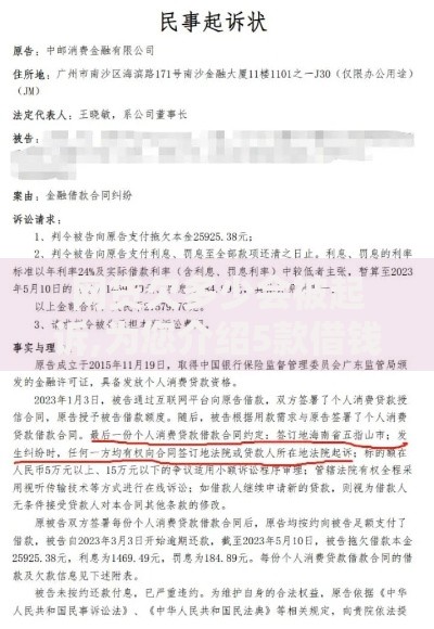网贷欠多少会被起诉,为您介绍5款借钱的平台