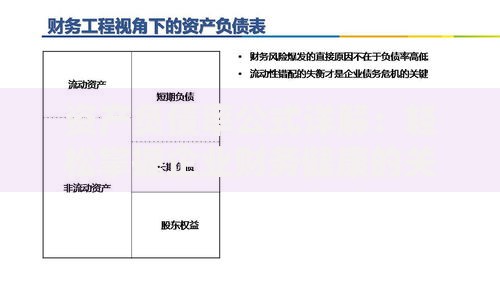 资产负债率公式详解：轻松掌握企业财务健康的关键指标