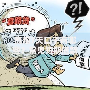 高炮7天口子有哪些？常见短期借款渠道解析