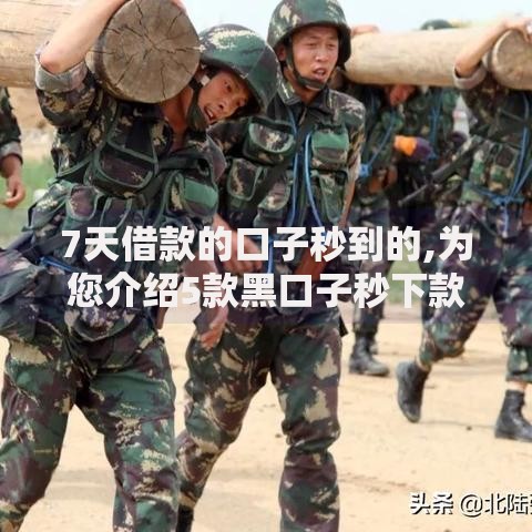 7天借款的口子秒到的,为您介绍5款黑口子秒下款