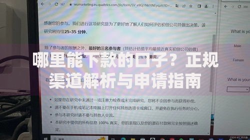 哪里能下款的口子？正规渠道解析与申请指南