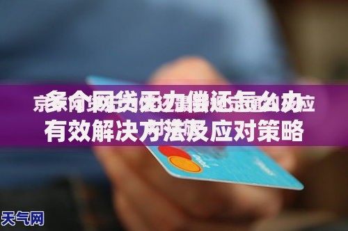 多个网贷无力偿还怎么办有效解决方法及应对策略