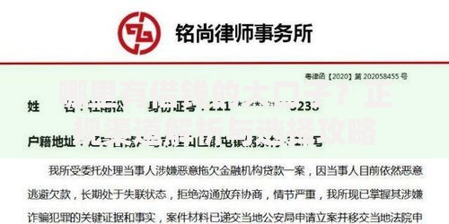 哪里有借钱的大口子？正规渠道解析与选择攻略