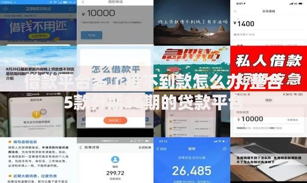 借款平台多了接不到款怎么办,整合5款分期36期的贷款平台