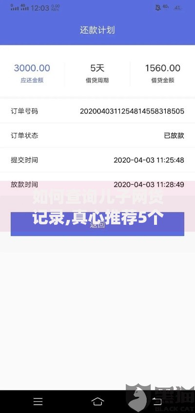 如何查询儿子网贷记录,真心推荐5个黑了也可以放款的平台