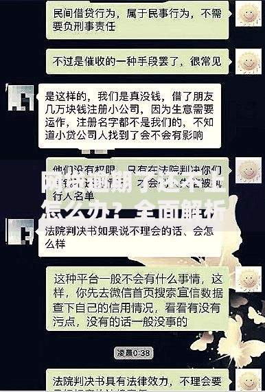 网贷逾期了还不上怎么办？全面解析应对策略与解决路径