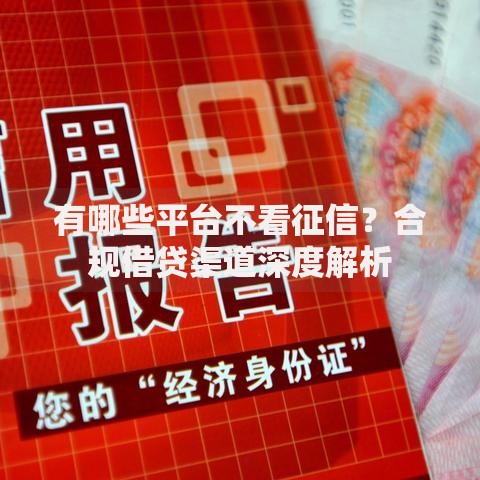 有哪些平台不看征信？合规借贷渠道深度解析