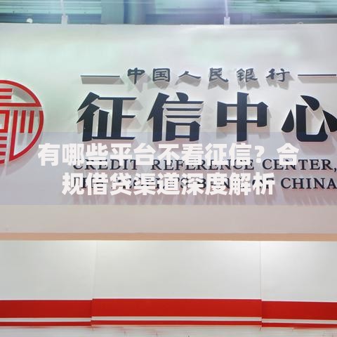 有哪些平台不看征信？合规借贷渠道深度解析