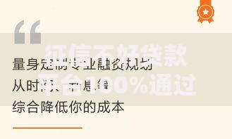 征信不好贷款平台100%通过的真相与风险解析