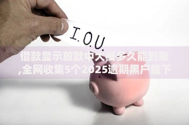借款显示放款中大概多久能到账,全网收集5个2025逾期黑户能下款的口子