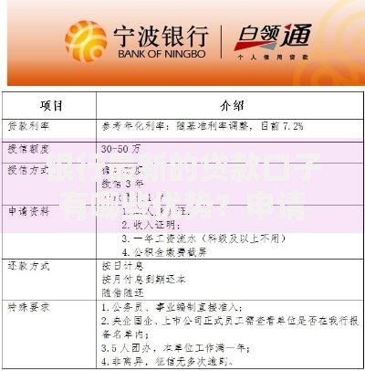 银行最新的贷款口子有哪些优势？申请流程全解析