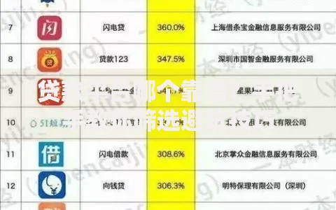 贷款平台哪个靠谱？手把手教你筛选避坑技巧