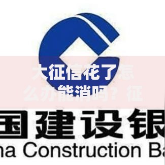 大征信花了怎么办能消吗？征信修复全流程解析与实操指南