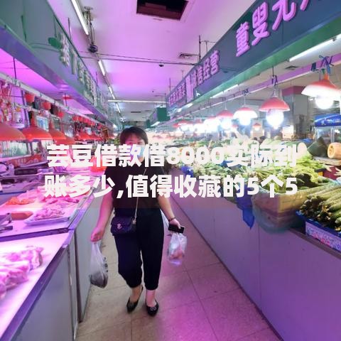 芸豆借款借8000实际到账多少,值得收藏的5个5000元贷款平台好