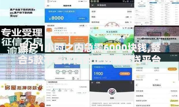 黑户1小时之内急需6000块钱,整合5款不看评估的正规的借贷平台