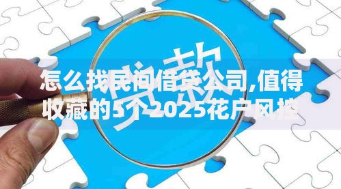 怎么找民间借贷公司,值得收藏的5个2025花户风控必过的口子论坛