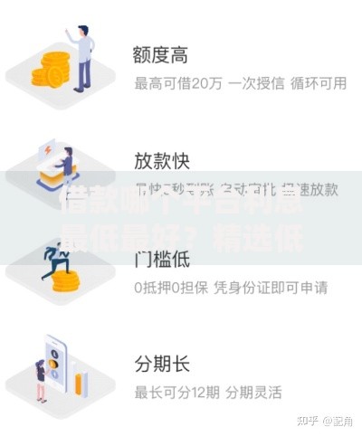借款哪个平台利息最低最好？精选低息贷款渠道推荐