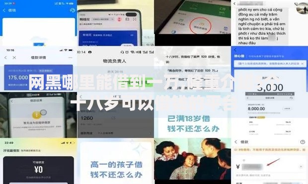 网黑哪里能借到一万,隆重介绍5个十八岁可以借钱的平台