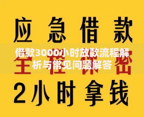 借款3000小时放款流程解析与常见问题解答