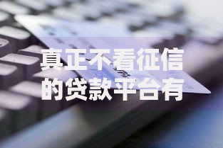 真正不看征信的贷款平台有哪些正规选择？