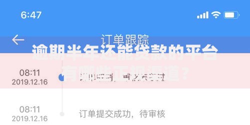 逾期半年还能贷款的平台有哪些正规渠道？