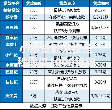 小额贷款无征信秒通过1000钱申请条件与流程解析