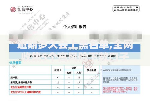 逾期多久会上黑名单,全网收集5个高风险下款口子