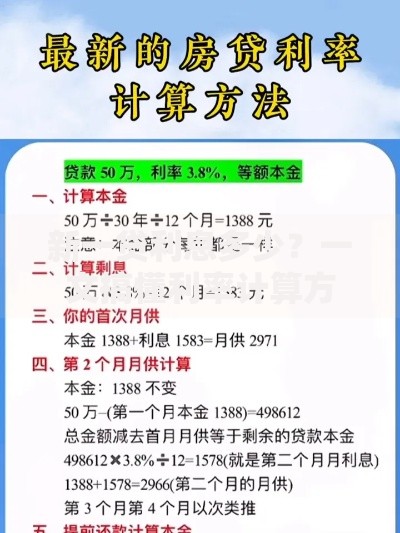 新一贷利息多少？一文搞懂利率计算方式及省钱技巧